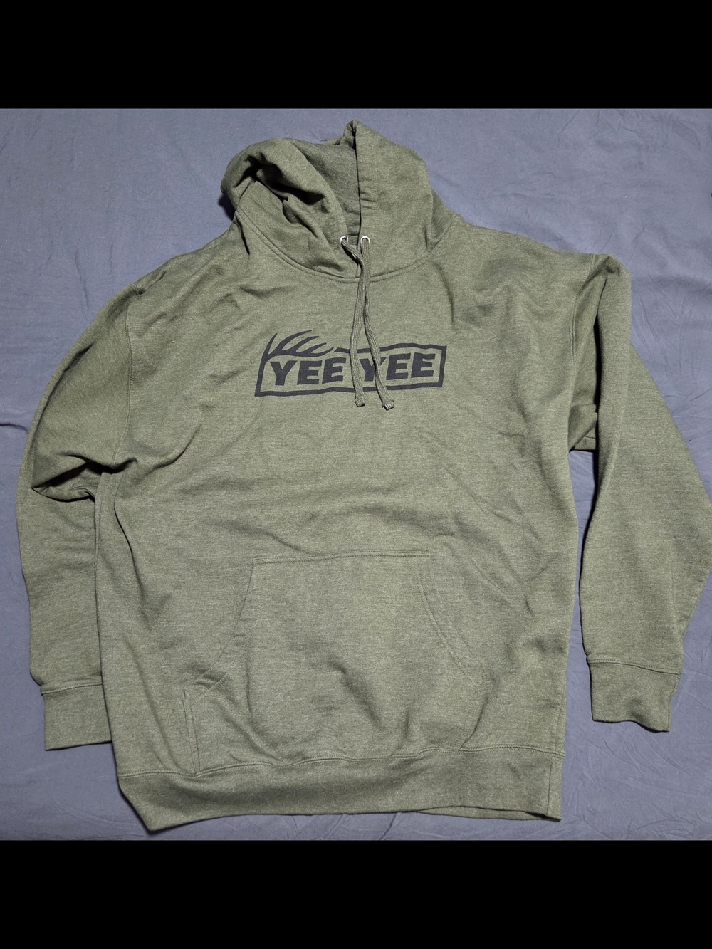 Yee Yee Men's Olive Green Pullover Hoodie